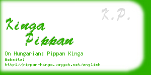 kinga pippan business card